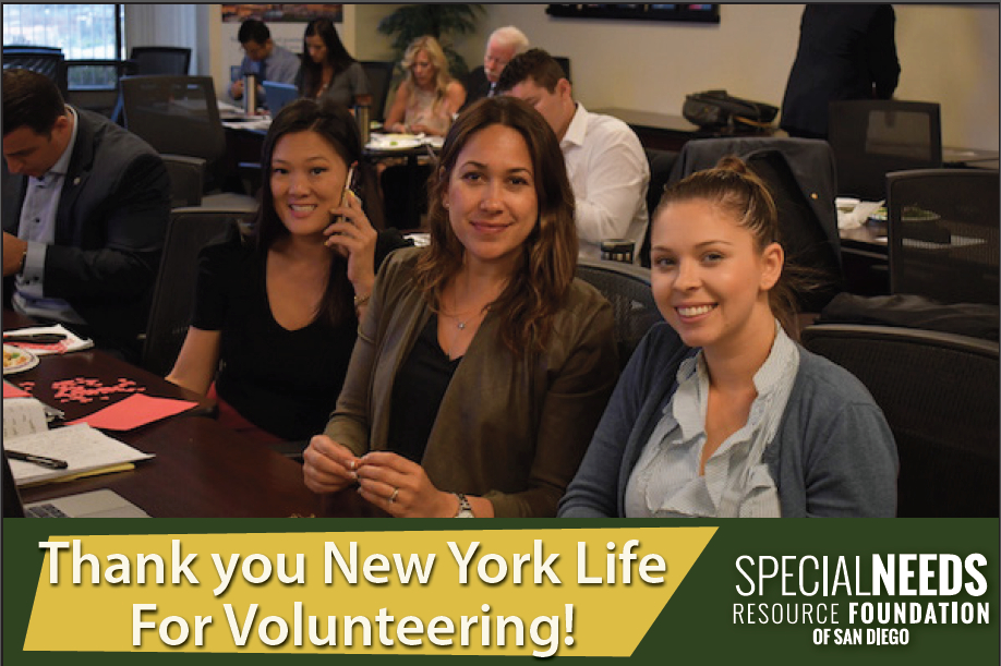 Thank you New York Life for your volunteer support!